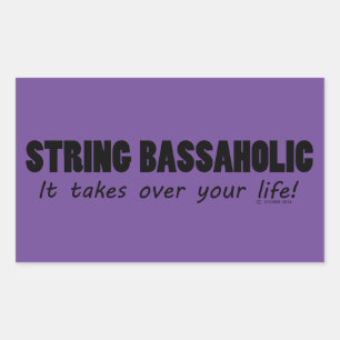 Cadena Bassaholic Life Pegatina rectangular