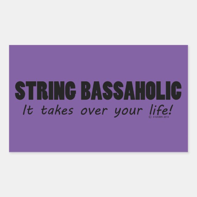 Cadena Bassaholic Life Pegatina rectangular (Anverso)