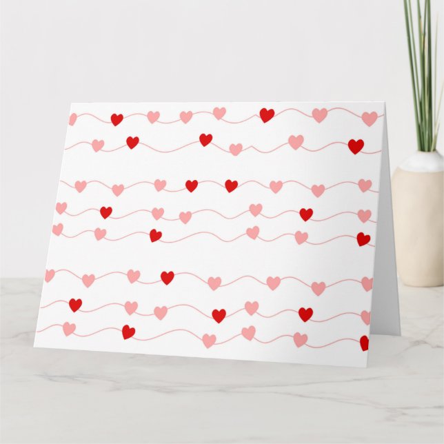 CADENA DE CORAZONES TARJETA (Anverso)