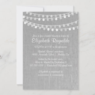 Cadena de invitaciones nupciales de la ducha de
