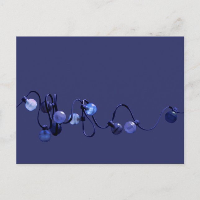 Cadena de la postal azul de luces (Anverso)