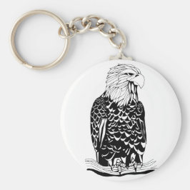 Cadena de llavero de águila