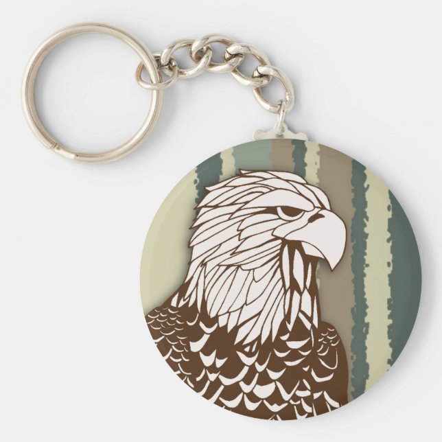 Cadena de llavero de águila (Frente)