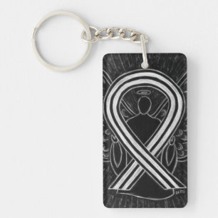 Cadena de llavero de ángel de la cinta para la con
