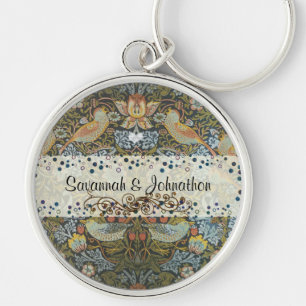 Cadena de llavero de corazón dulce del bosque enca