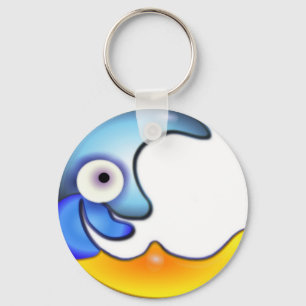 Cadena de llavero de dibujos animados de Luna Loca