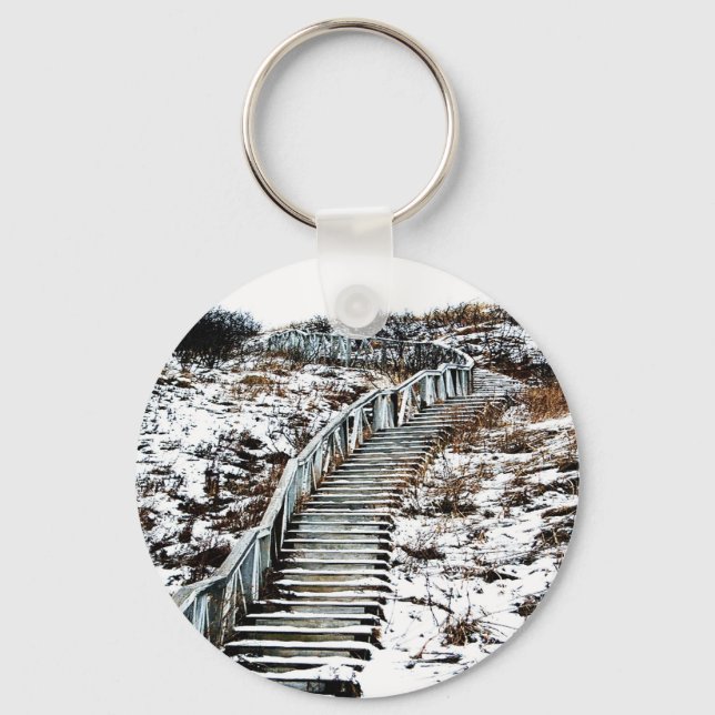 Cadena de llavero de escalera de nieve (Anverso)