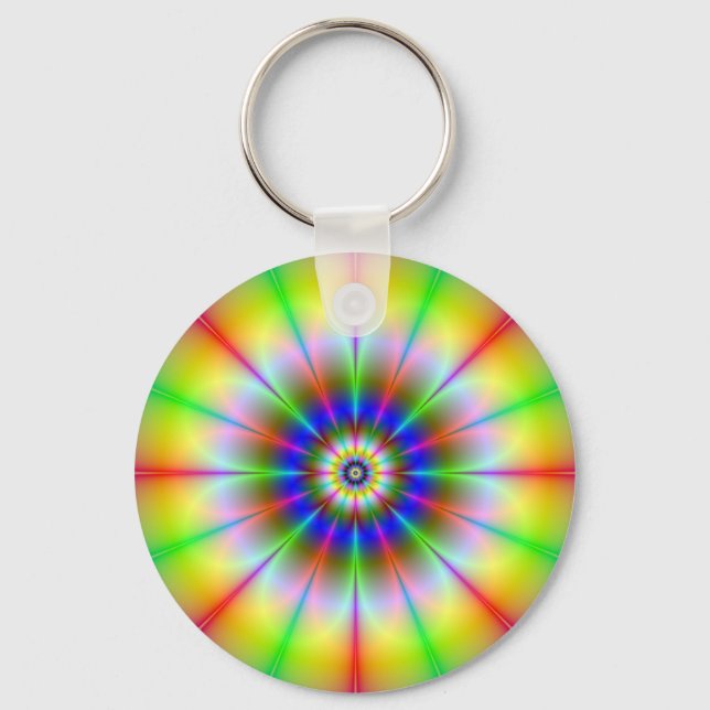 Cadena de llavero de flor brillante (Anverso)