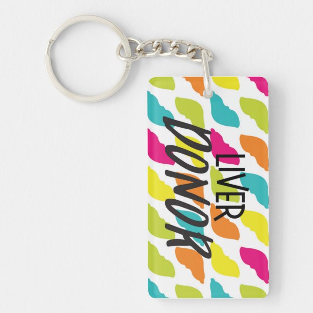 Cadena de llavero de hígado de donante (Frente)