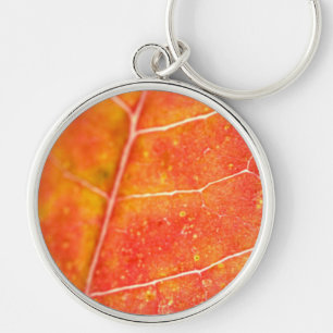 Cadena de llavero de hoja de arce del otoño del na