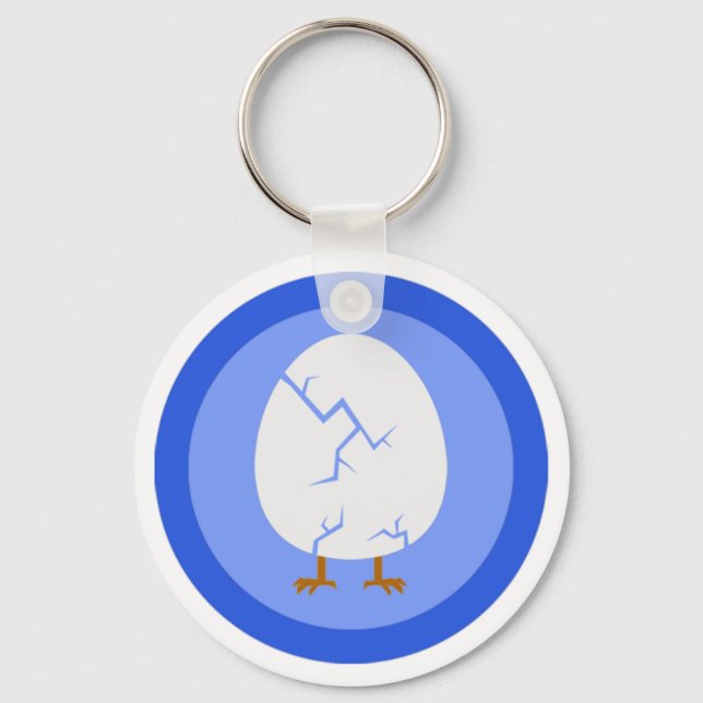 Cadena de llavero de huevo agrietado (Anverso)