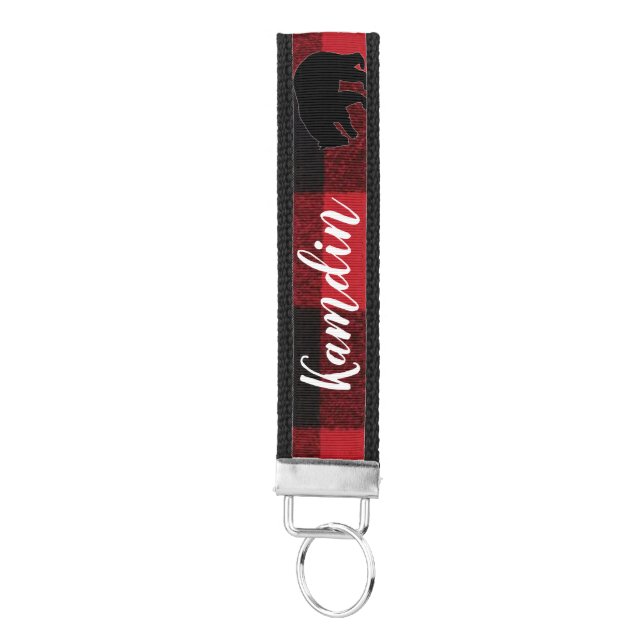 Cadena de llavero de la muñeca personalizada Red B (Llaves parte inferior)