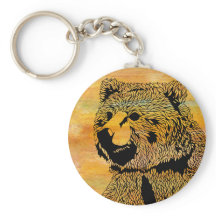 Cadena de llavero de oso