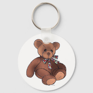 Cadena de llavero de oso de peluche