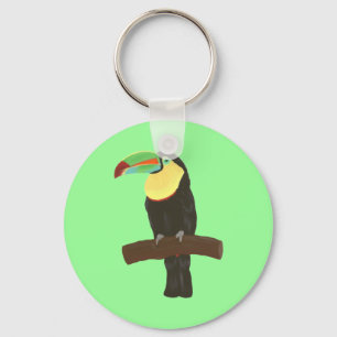 Cadena de llavero de pintura de pájaros toscanos c