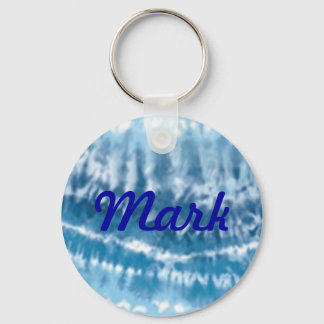 Cadena de llavero de tinta azul del personalizado