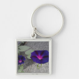 Cadena de llavero floral