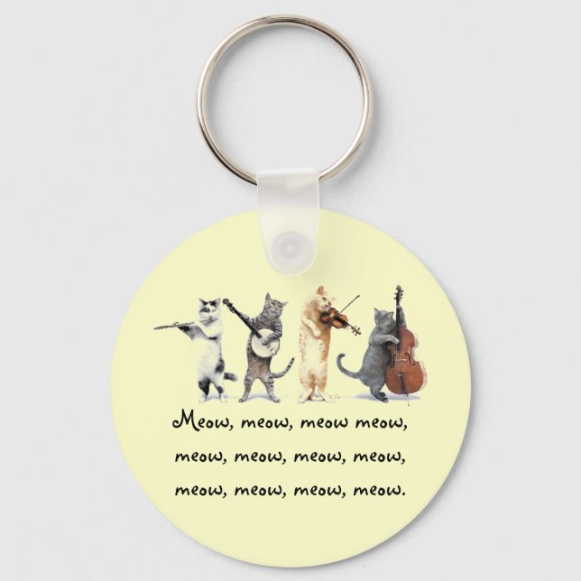 Cadena de llavero / Gatos cantantes / Meow, Meow,  (Anverso)