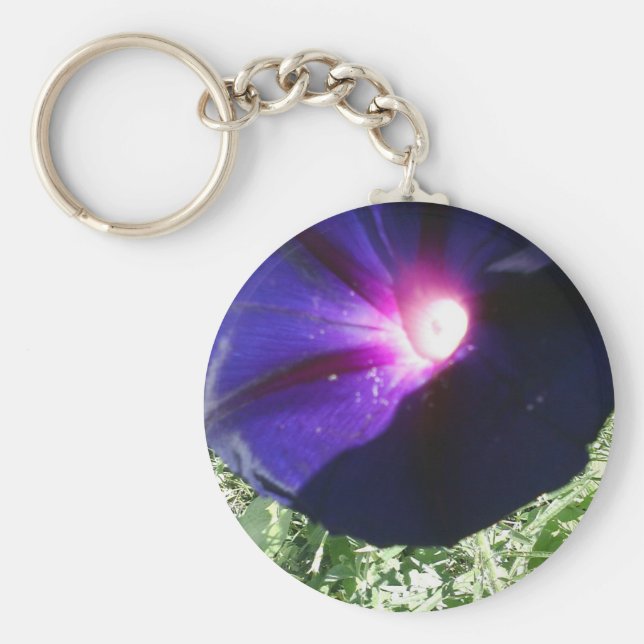 Cadena de llavero Purple Moral Glory Flower (Frente)