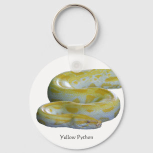 Cadena de llavero Python amarillo