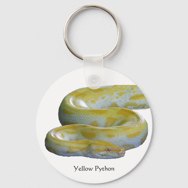 Cadena de llavero Python amarillo (Anverso)