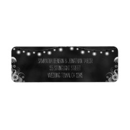 Cadena De Luces Boda De Cartón Pequeñas Etiquetas