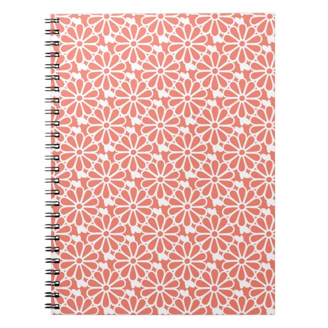 Cadena de margaritas - Cuaderno (Coral) (Frente)