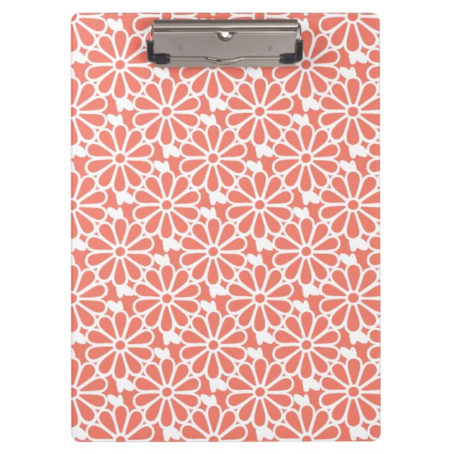 Cadena de margaritas - Portapapeles (Coral) (Anverso)