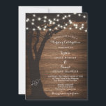 Cadena de país rústico ilumina la invitación a la<br><div class="desc">Invite a sus amigos y familiares con esta encantadora invitación a la boda. Edite fácilmente la redacción para que funcione perfectamente para su día especial.</div>