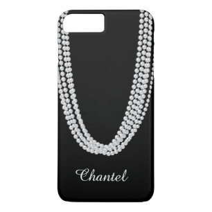 Cadena de Pearls iPhone 7 Plus Funda en blanco