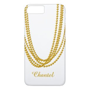 Cadena de Pearls iPhone 7 Plus Funda en oro