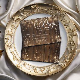 Cadena Rustica enciende Boda Floral Blanca RSVP