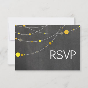 Cadenas con estilo tablón de anuncios de RSVP amar