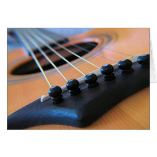 Cadenas de guitarra - Tarjeta de escritura