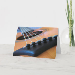 Cadenas de guitarra - Tarjeta de saludo interior e