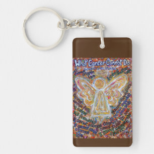 Cadenas de llavero con colgante de ángel del poema