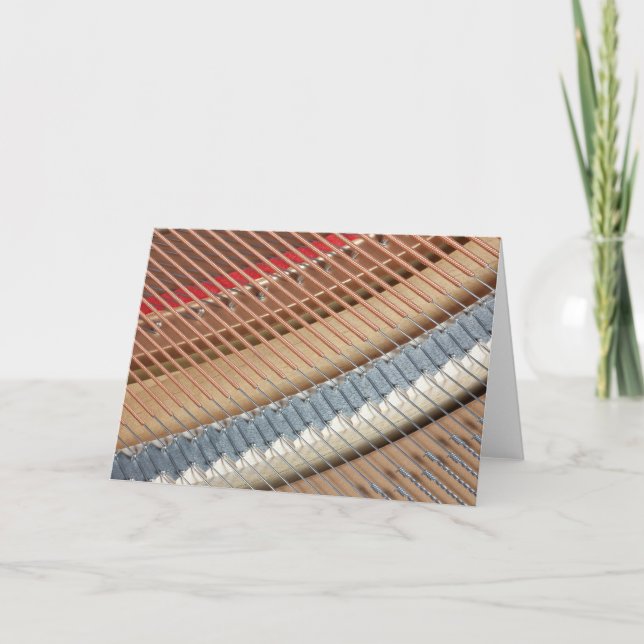 Cadenas de piano - Tarjeta de nota en blanco (Anverso)