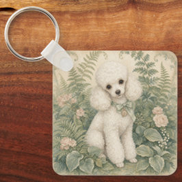 Cadenita de llavero de Caniche Miniatura de la Abu