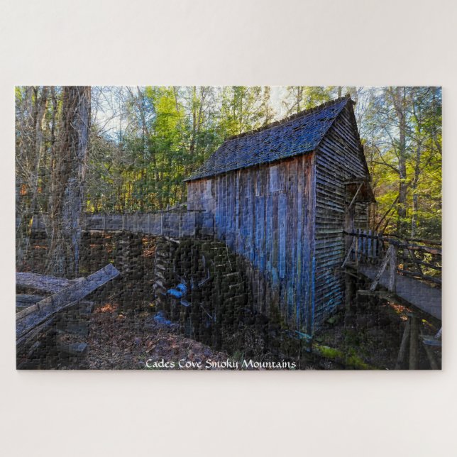Cades Cove Smoky Mountains. Rompecabezas (Horizontal)