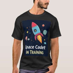 Cadete espacial entrenando camisetas