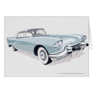 Cadillac 1957 con la silueta del conductor dentro