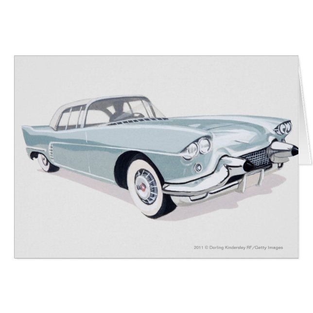 Cadillac 1957 con la silueta del conductor dentro (Anverso (Horizontal))