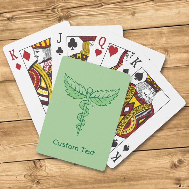 Caduceo con hojas para jugar cartas (Subido por el creador)