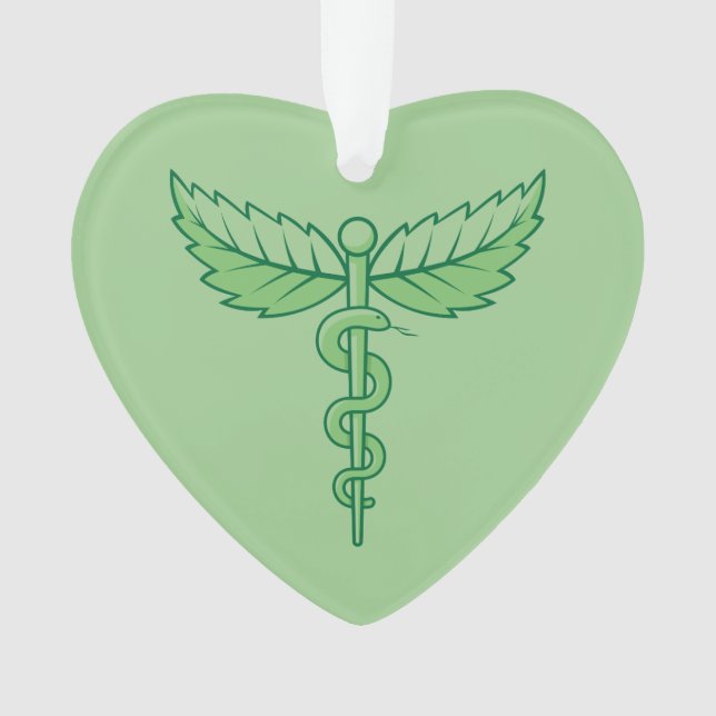 Caduceo con ornamento de hojas (Anverso)