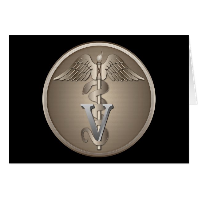 Caduceo veterinario (Anverso (Horizontal))