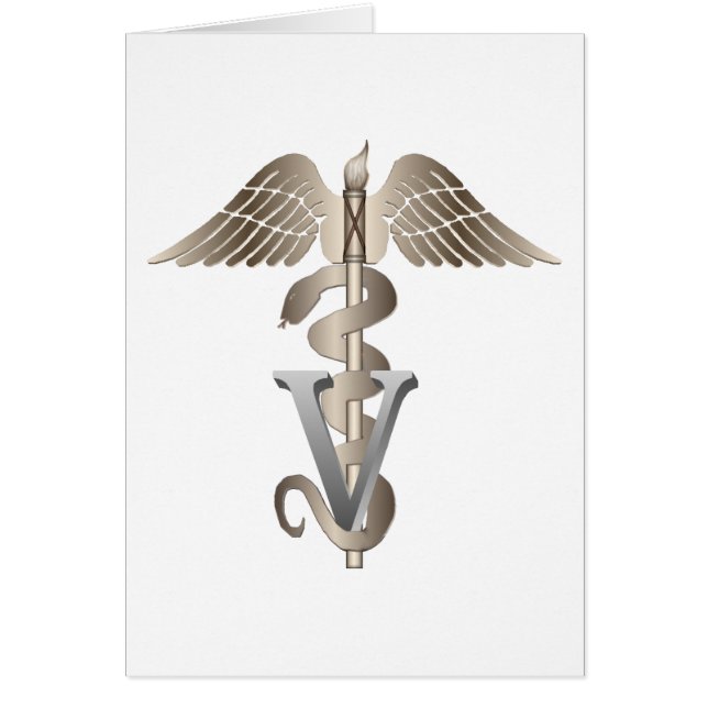 Caduceo veterinario (Frente)
