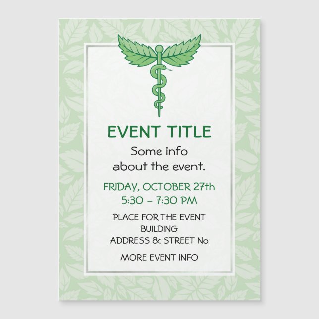 Caducto con fondo de hojas (Anverso)