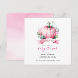Cae Bebé Invitaciones A La Ducha Pequeña Chica De