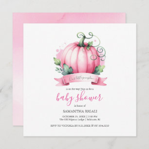 Cae Bebé Invitaciones A La Ducha Pequeña Chica De 