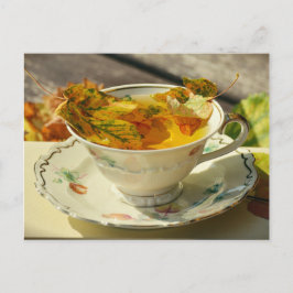 Cae deja postal de la cabaña inglesa del té del ot